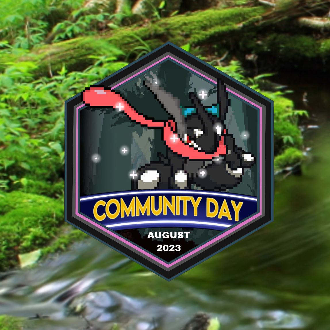 Hexagon Style Community Day Badge