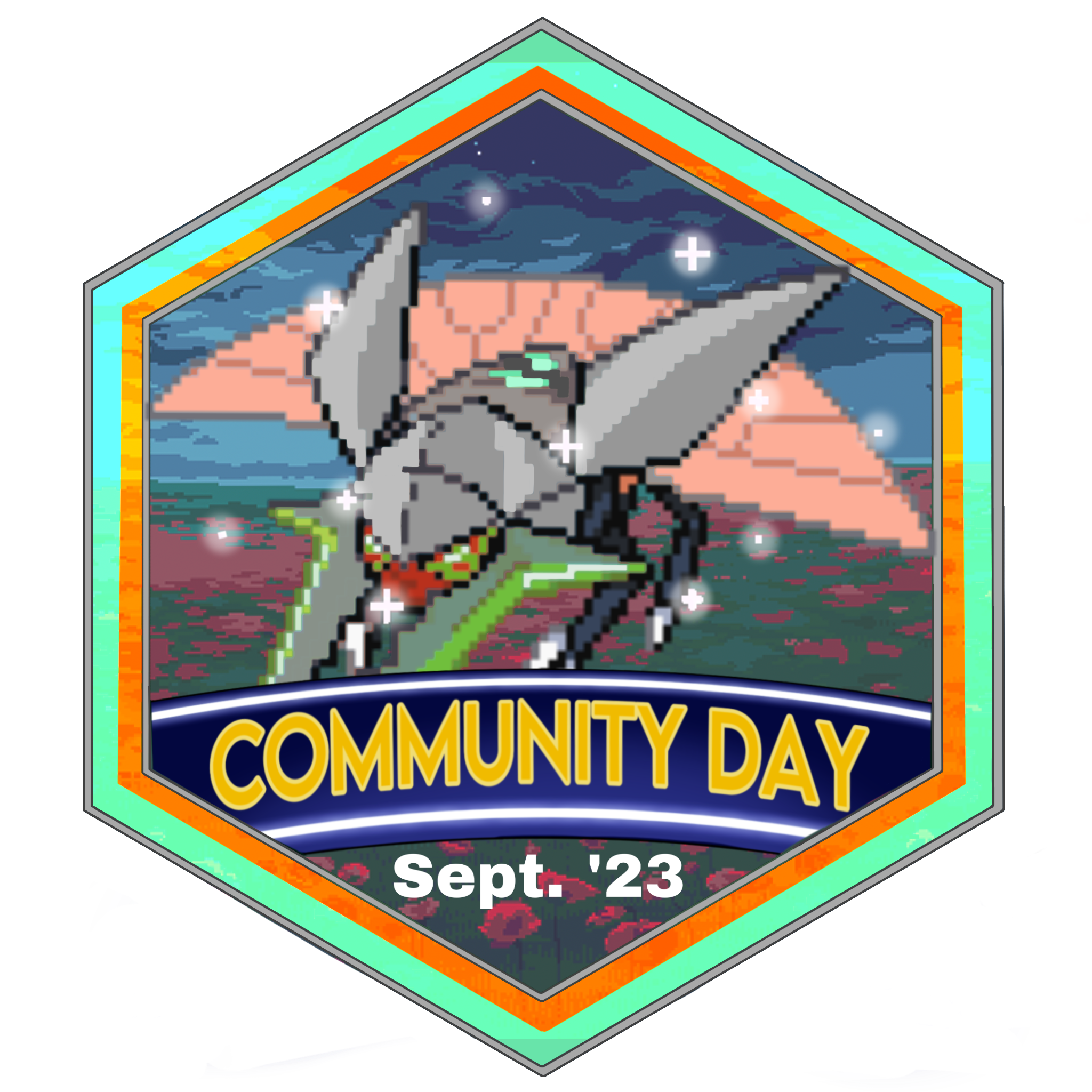 Grubbin Community Day Hexagon Badge
